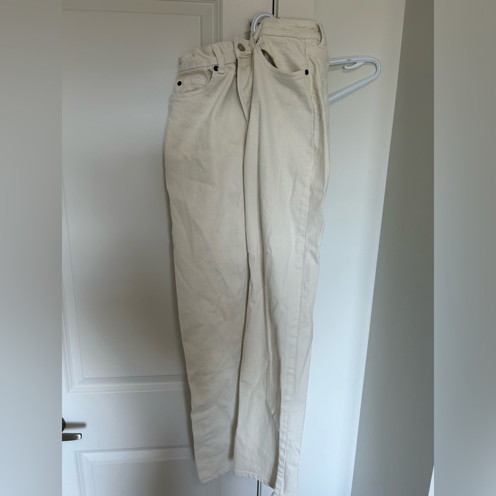 Cream white jeans